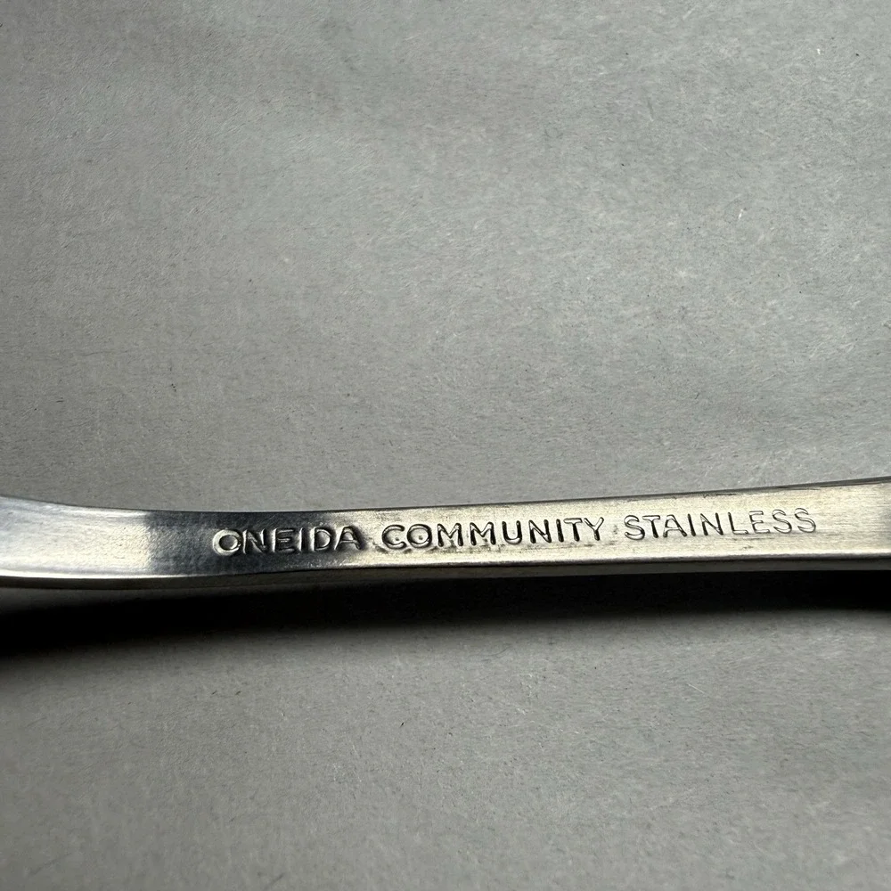 Vintage Oneida Community Stainless Patrick Henry 9 Salad Forks Flatware